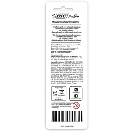 Pincel marca texto Marking amarelo - com 1 unidade - Bic