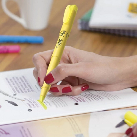 Pincel marca texto Marking amarelo - com 1 unidade - Bic