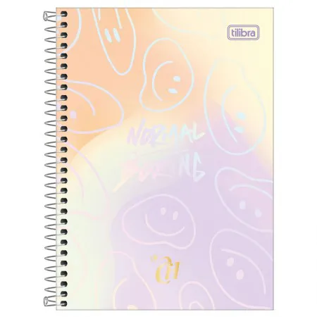 Caderno espiral capa dura 1/4 80 folhas Capricho Capa 4 - Tilibra	