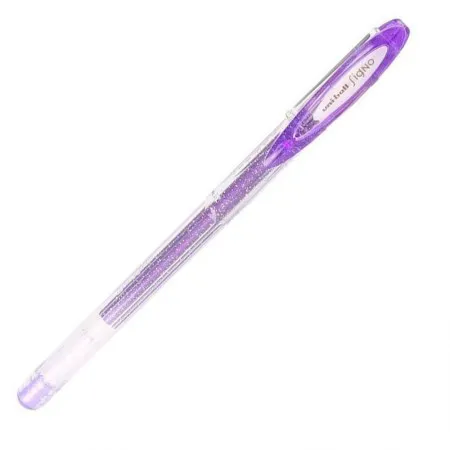 Caneta gel sparkling signo 0.7mm - UM-120SP - Violeta - Uni-Ball