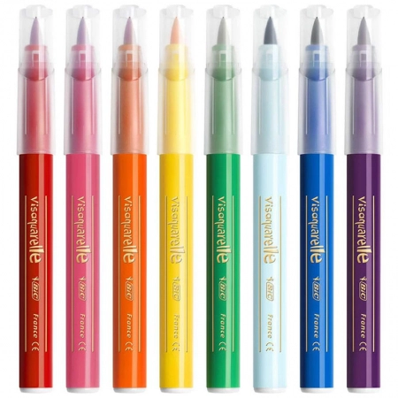 Caneta hidrográfica ponta pincel Brush Pens Intensity ideal para Lettering com 10 unidades - Bic