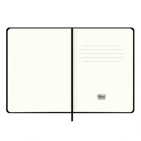 Caderneta capa dura sem pauta 1/8 Fitto 80 folhas Cambridge Preto - Tilibra