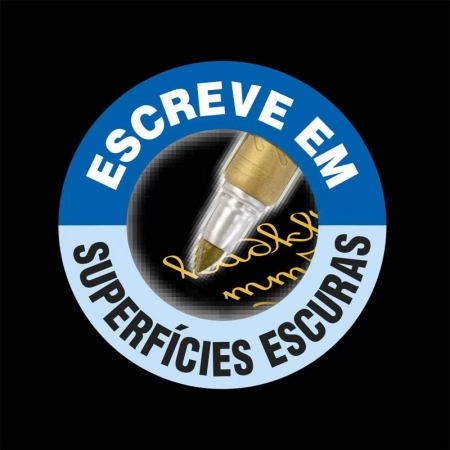 Pincel marcador permanente Marking Dourado Metálico 971150 - Bic