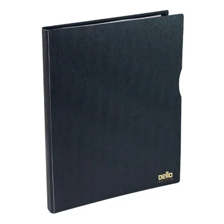 Pasta catálogo A4 com 30 plásticos Executive - preto - 6056.P - Dello