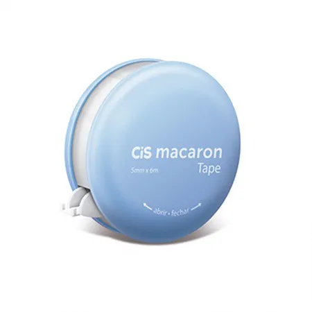 Corretivo em fita Macaron - 5mm x 6m - unidade - Azul - Cis	
