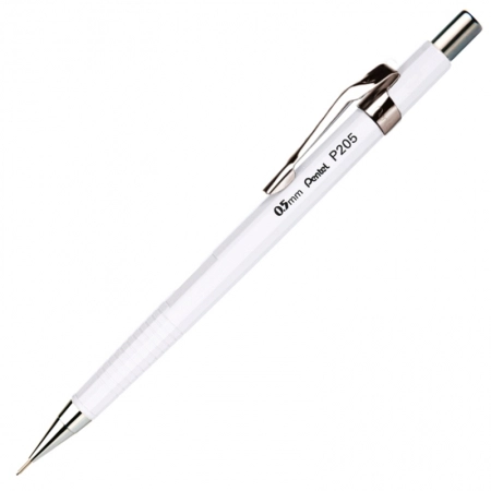 Lapiseira 0.5mm P205 - branca - Pentel