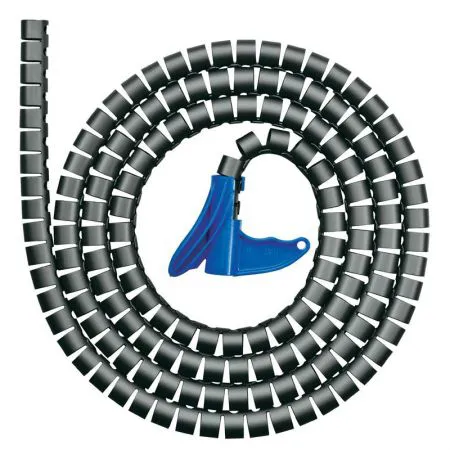 Organizador de fios espiral HWPP16 16mmx2m preto 1 und - Hellermanntyton