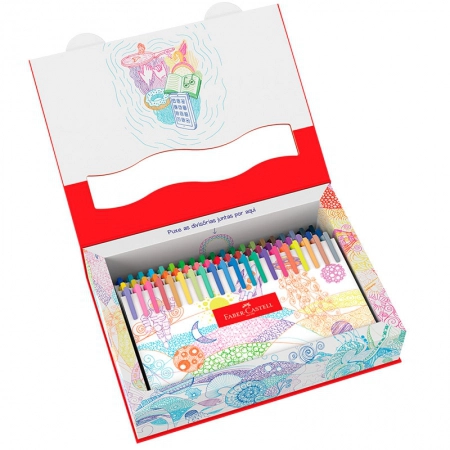 Caneta hidrográfica Fine Pen Colors 60 cores FPB/ES60ZF - Faber-Castell