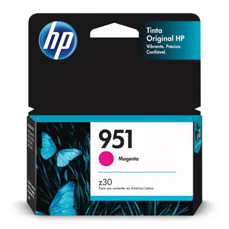 Cartucho HP 951 Original CN051A magenta p/ Officejet Pro 8600, 8600 Plus, 8610, 8620, 276dw